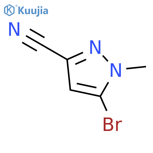 1H-PYRAZOLE-3-CARBONITRILE, 5-BROMO-1-METHYL- structure