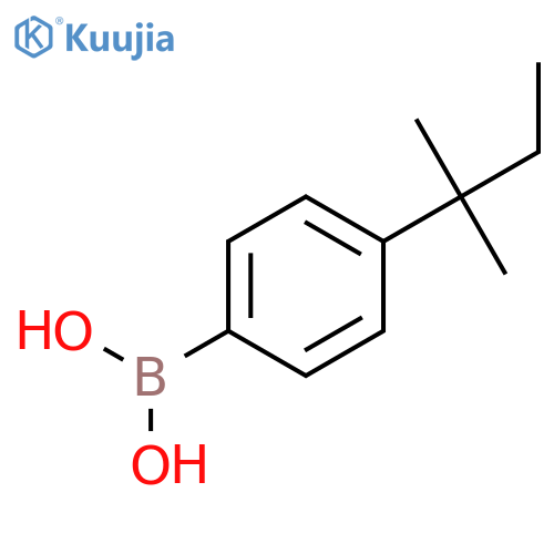 BORONIC ACID, [4-(1,1-DIMETHYLPROPYL)PHENYL]- structure