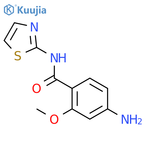 4-amino-2-methoxy-N-thiazol-2-ylbenzamide structure
