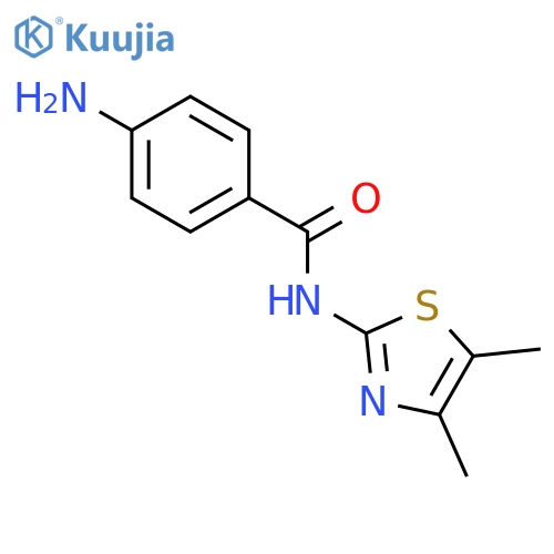 4-amino-N-(4,5-dimethyl-thiazol-2-yl)-benzamide structure