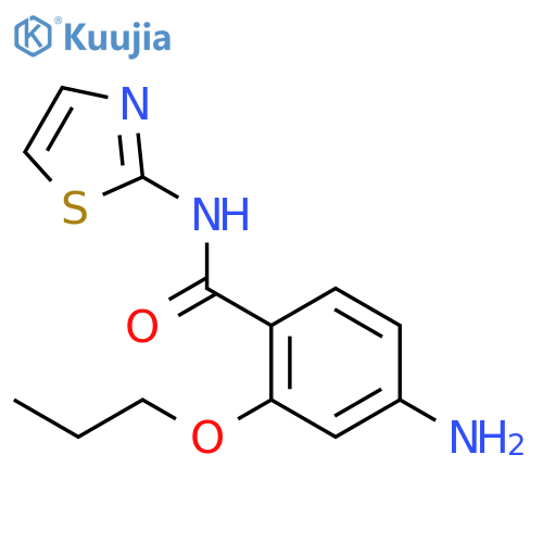 4-amino-2-propoxy-N-thiazol-2-yl-benzamide structure