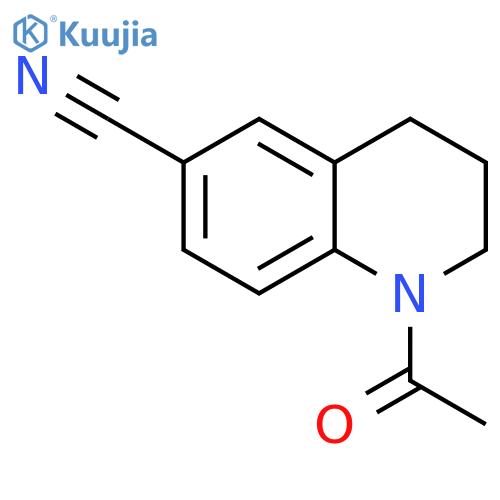 1-Acetyl-1,2,3,4-tetrahydroquinoline-6-carbonitrile structure