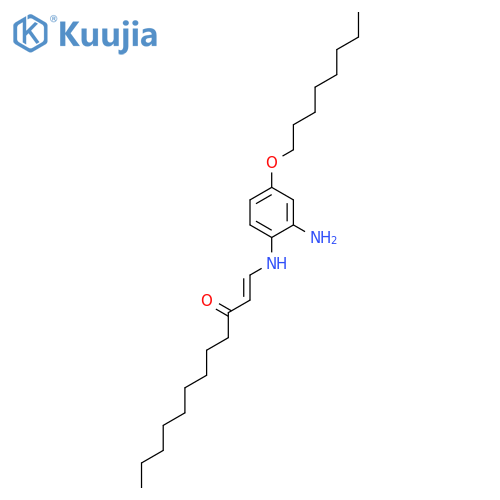 1-Dodecen-3-one, 1-[[2-amino-4-(octyloxy)phenyl]amino]- structure