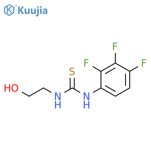 Thiourea, N-(2-hydroxyethyl)-N'-(2,3,4-trifluorophenyl)- structure