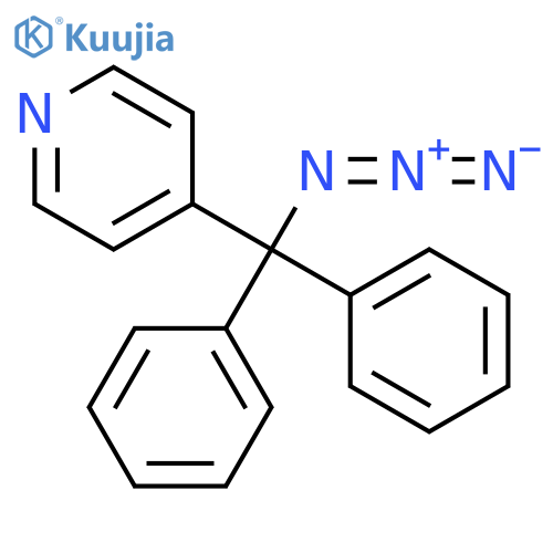 PYRIDINE, 4-(AZIDODIPHENYLMETHYL)- structure