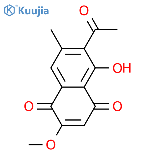 2-methoxy-6-acetyl-7-methyljuglone structure