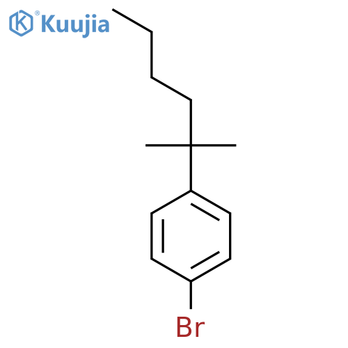 BENZENE, 1-BROMO-4-(1,1-DIMETHYLPENTYL)- structure