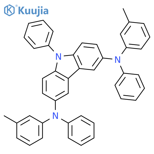 9H-Carbazole-3,6-diamine, N,N'-bis(3-methylphenyl)-N,N',9-triphenyl- structure