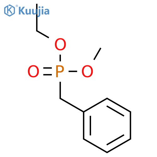 Phosphonic acid, (phenylmethyl)-, ethyl methyl ester structure