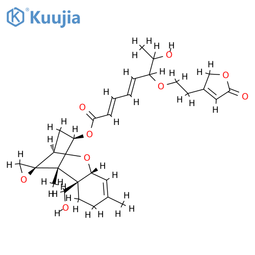 12,13-Epoxy-4β-[[(2Z,4E)-6-[2-(2,5-dihydro-5-oxofuran-3-yl)ethoxy]-7-hydroxy-1-oxo-2,4-octadienyl]oxy]trichothec-9-en-15-ol structure