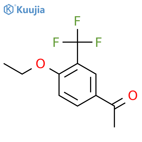 Ethanone, 1-[4-ethoxy-3-(trifluoromethyl)phenyl]- structure