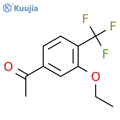 Ethanone, 1-[3-ethoxy-4-(trifluoromethyl)phenyl]- structure