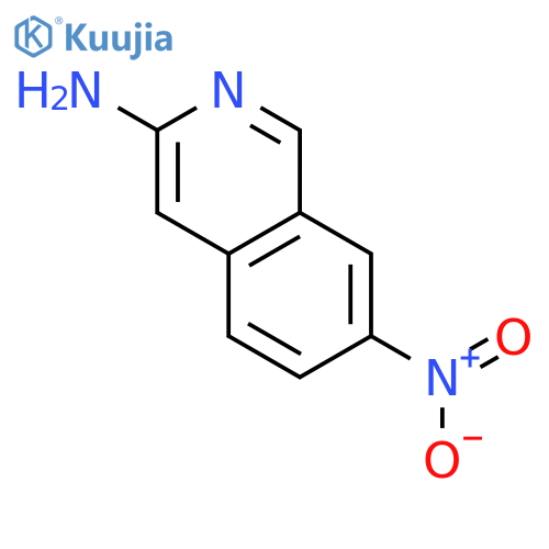 3-Isoquinolinamine, 7-nitro- structure