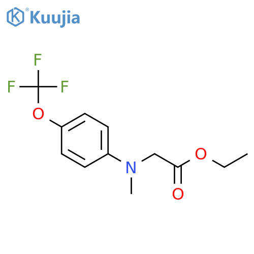 Glycine, N-methyl-N-[4-(trifluoromethoxy)phenyl]-, ethyl ester structure