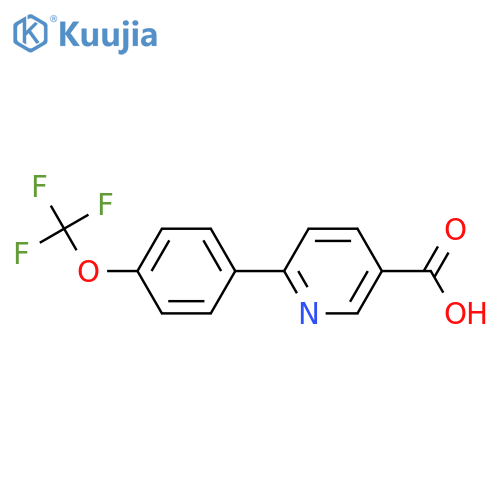6-[4-(Trifluoromethoxy)phenyl]nicotinic Acid structure
