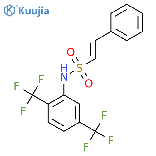 N-[2,5-bis(trifluoromethyl)phenyl]-2-phenylethene-1-sulfonamide structure