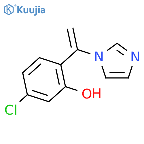 PHENOL, 5-CHLORO-2-[1-(1H-IMIDAZOL-1-YL)ETHENYL]- structure