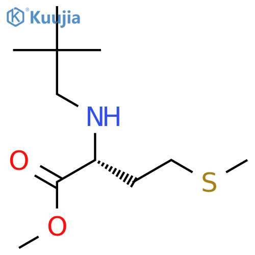 D-Methionine, N-(2,2-dimethylpropyl)-, methyl ester structure
