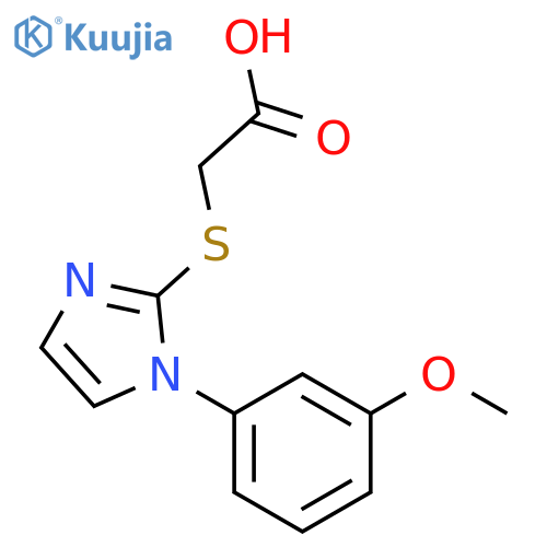 2-{1-(3-Methoxyphenyl)-1H-imidazol-2-ylsulfanyl}acetic Acid structure