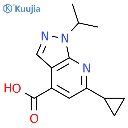 6-Cyclopropyl-1-Isopropyl-1h-Pyrazolo3,4-BPyridine-4-Carboxylic Acid structure