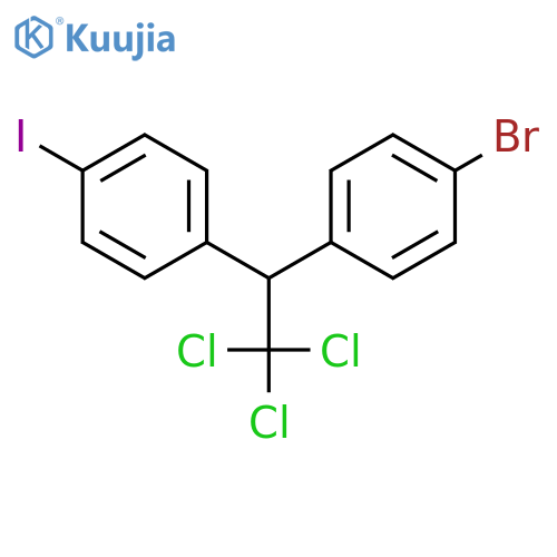BENZENE, 1-[1-(4-BROMOPHENYL)-2,2,2-TRICHLOROETHYL]-4-IODO- structure
