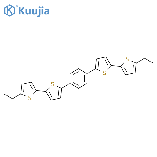 2,2'-Bithiophene, 5,5''-(1,4-phenylene)bis[5'-ethyl- structure