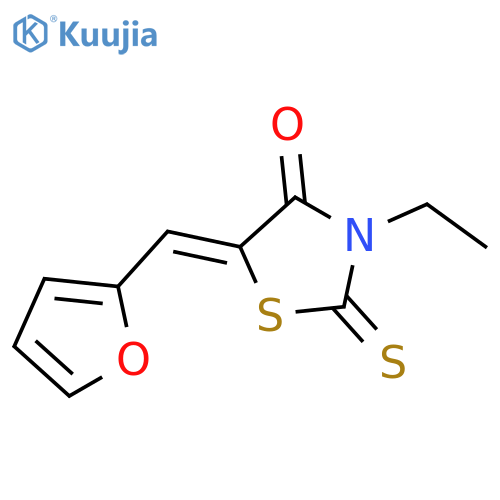 4-THIAZOLIDINONE, 3-ETHYL-5-(2-FURANYLMETHYLENE)-2-THIOXO-, (5E)- structure