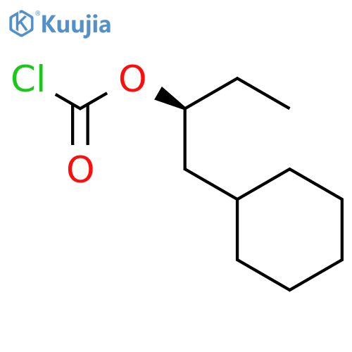 CARBONOCHLORIDIC ACID, (1S)-1-(CYCLOHEXYLMETHYL)PROPYL ESTER structure