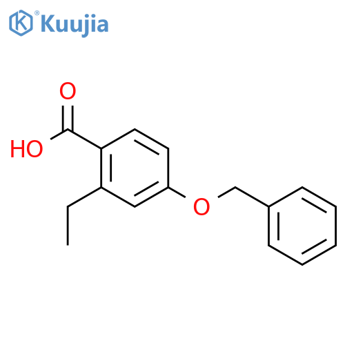 BENZOIC ACID, 2-ETHYL-4-(PHENYLMETHOXY)- structure
