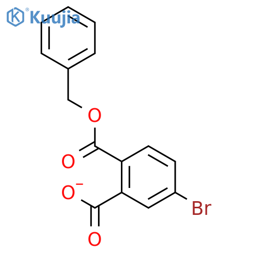 1,2-BENZENEDICARBOXYLIC ACID, 4-BROMO-, 1-(PHENYLMETHYL) ESTER structure