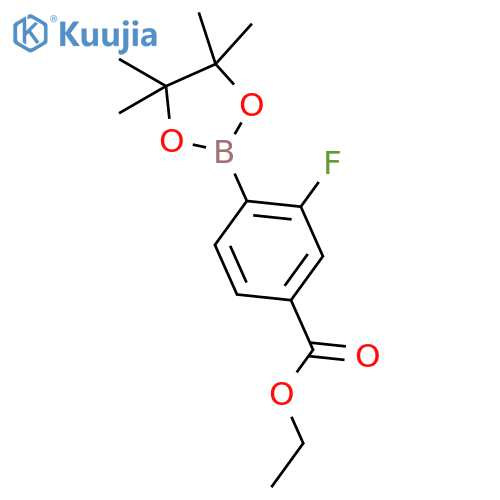 4-Ethoxycarbonyl-2-fluorophenylboronic acid, pinacol ester structure