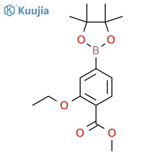 Methyl 2-ethoxy-4-(4,4,5,5-tetramethyl-1,3,2-dioxaborolan-2-yl)benzoate structure