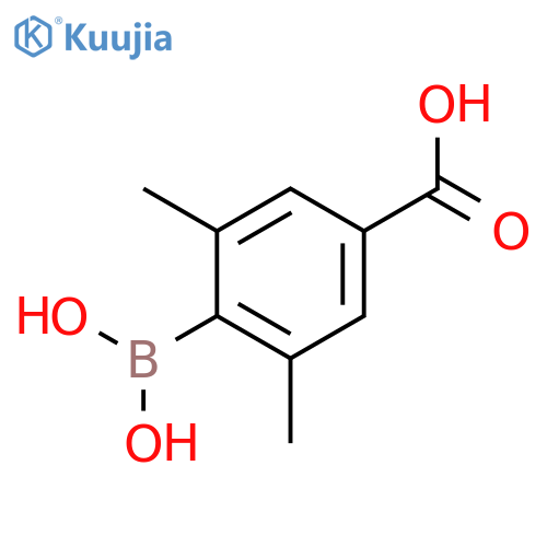 Benzoic acid, 4-borono-3,5-dimethyl- structure