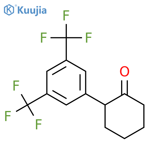 CYCLOHEXANONE, 2-[3,5-BIS(TRIFLUOROMETHYL)PHENYL]- structure