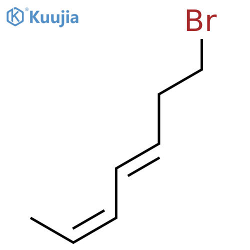 2,4-HEPTADIENE, 7-BROMO-, (Z,E)- structure