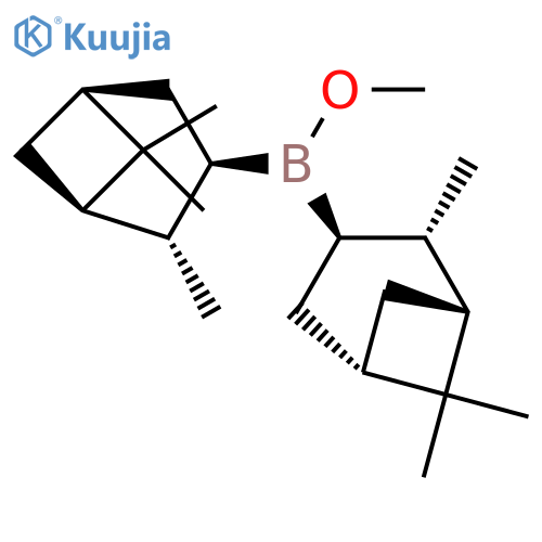 (-)-B-Methoxydiisopinocampheylborane hydrate structure