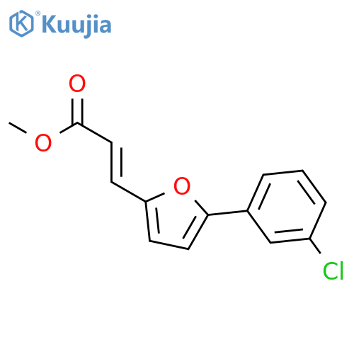 2-PROPENOIC ACID, 3-[5-(3-CHLOROPHENYL)-2-FURANYL]-, METHYL ESTER, (2E)- structure
