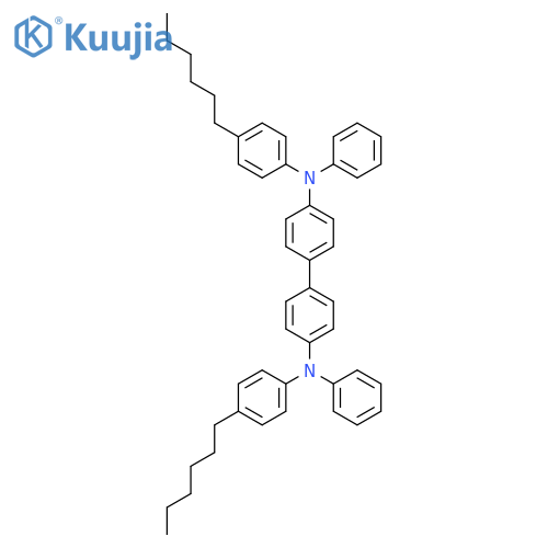[1,1'-BIPHENYL]-4,4'-DIAMINE, N,N'-BIS(4-HEXYLPHENYL)-N,N'-DIPHENYL- structure
