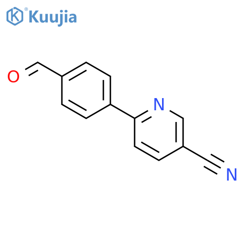 6-(4-formylphenyl)pyridine-3-carbonitrile structure