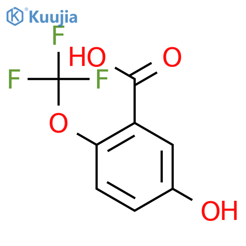 BENZOIC ACID, 5-HYDROXY-2-(TRIFLUOROMETHOXY)- structure