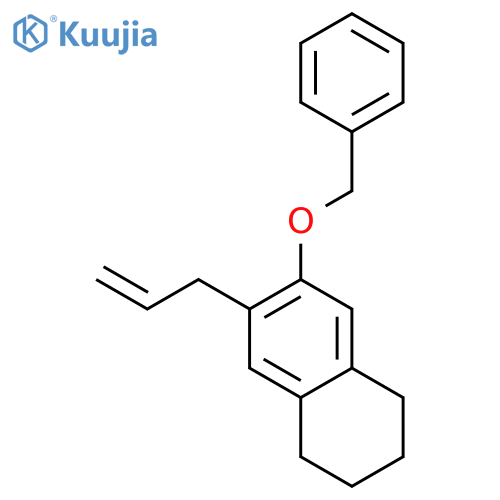 Naphthalene, 1,2,3,4-tetrahydro-6-(phenylmethoxy)-7-(2-propenyl)- structure