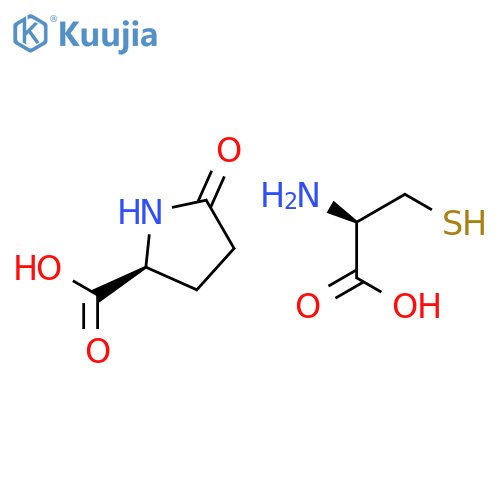 5-oxo-l-proline, compound with l-cysteine (1:1) structure