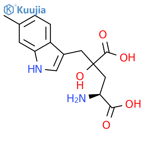 GLUTAMIC ACID, 4-HYDROXY-4-[(6-METHYL-1H-INDOL-3-YL)METHYL]- structure