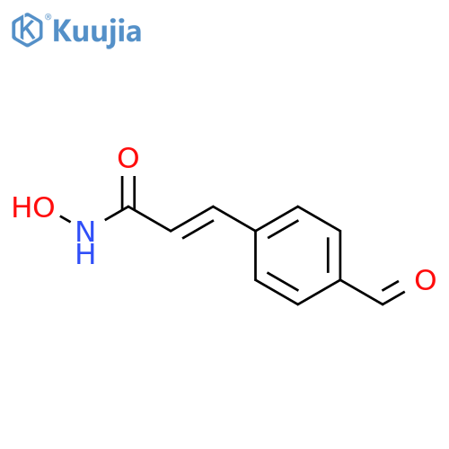 2-PROPENAMIDE, 3-(4-FORMYLPHENYL)-N-HYDROXY- structure