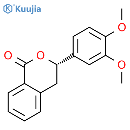 1H-2-BENZOPYRAN-1-ONE, 3-(3,4-DIMETHOXYPHENYL)-3,4-DIHYDRO-, (3S)- structure