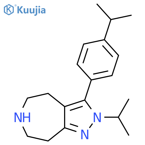 Pyrazolo[3,4-d]azepine,2,4,5,6,7,8-hexahydro-2-(1-methylethyl)-3-[4-(1-methylethyl)phenyl]- structure
