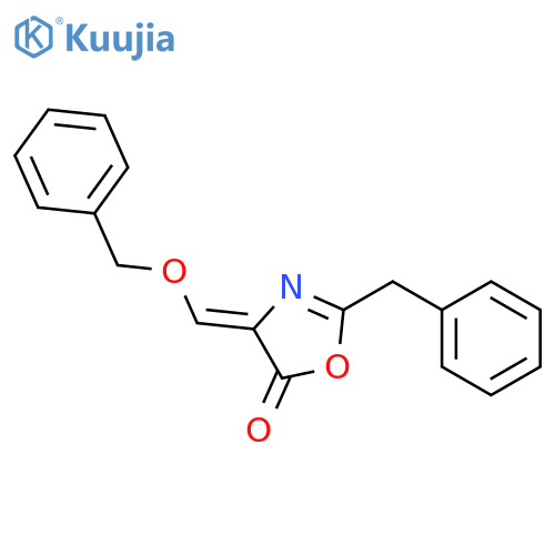 5(4H)-Oxazolone, 4-[(phenylmethoxy)methylene]-2-(phenylmethyl)- structure