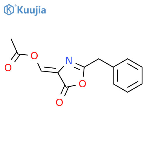 5(4H)-Oxazolone, 4-[(acetyloxy)methylene]-2-(phenylmethyl)- structure