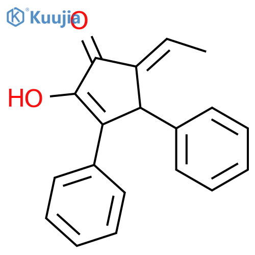 2-Cyclopenten-1-one, 5-ethylidene-2-hydroxy-3,4-diphenyl-, (5E)- structure