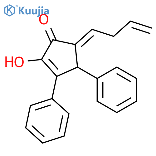2-CYCLOPENTEN-1-ONE, 5-(3-BUTENYLIDENE)-2-HYDROXY-3,4-DIPHENYL-, (5Z)- structure
